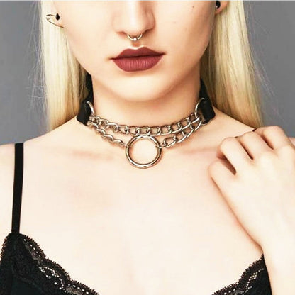 Promotion Circle Maid Catgirl Choker Punk Necklace