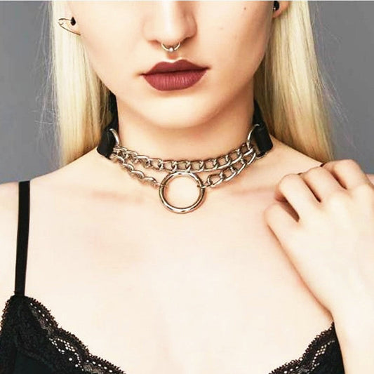 Promotion Circle Maid Catgirl Choker Punk Necklace