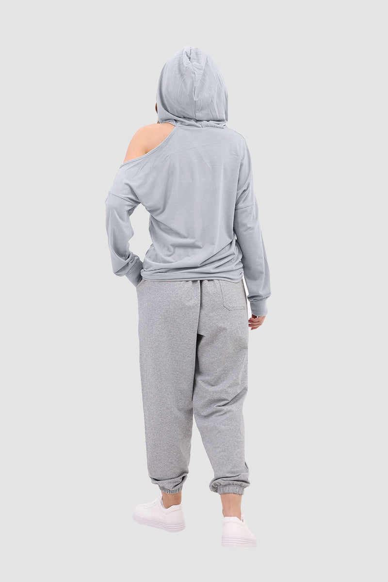 Drawstring-hooded Jumper