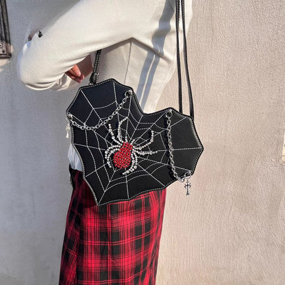 Harajuku Gothic Spider Crossbody Y2K Leather Lolita Punk Bag