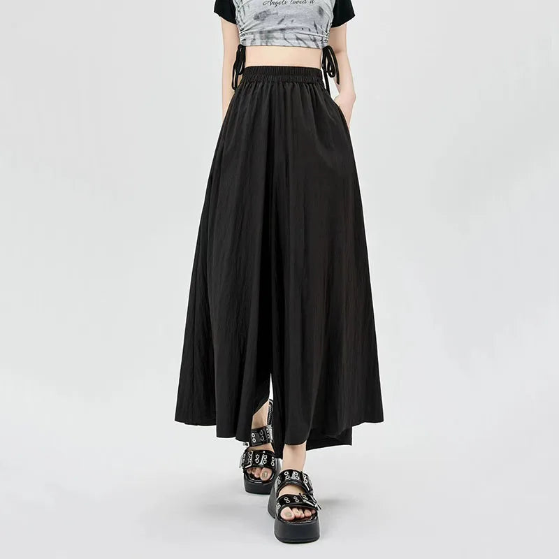 High Waisted Casual Loose Straight Fashion Autumn Winter Pants