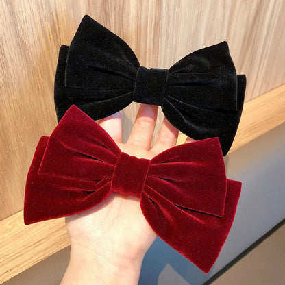 Red Velvet Elegant Fabric Fashion Ponytail Christmas Hair Accessory