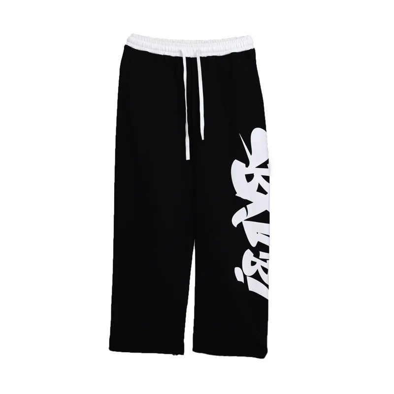 Street Black Dance Graffiti Halloween Pants