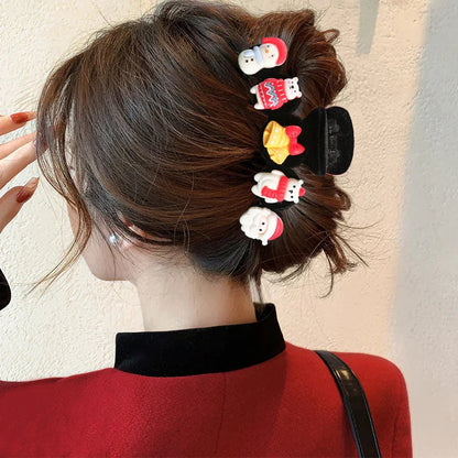 Snowman Flocking Winter Fashion Hair Accessory