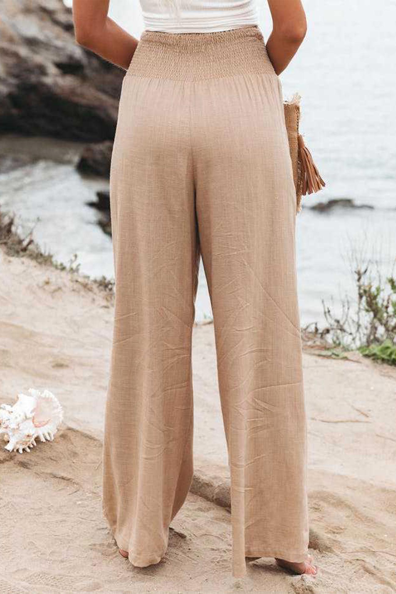 Cotton Wide Leg Long Pants