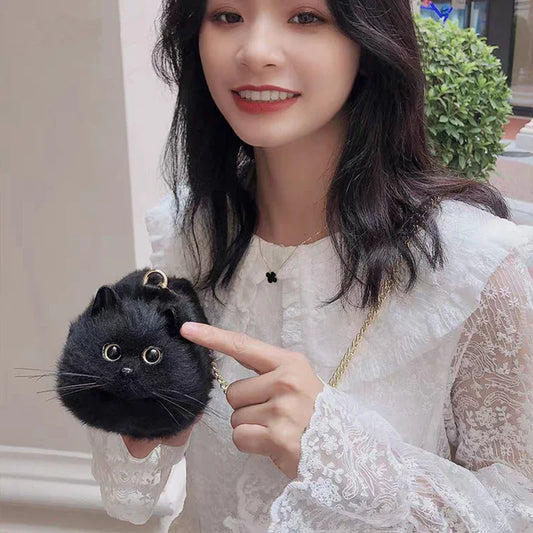 Luxury Cat Fashion High Quality Crossbody Cute Mini Black Women's Bag