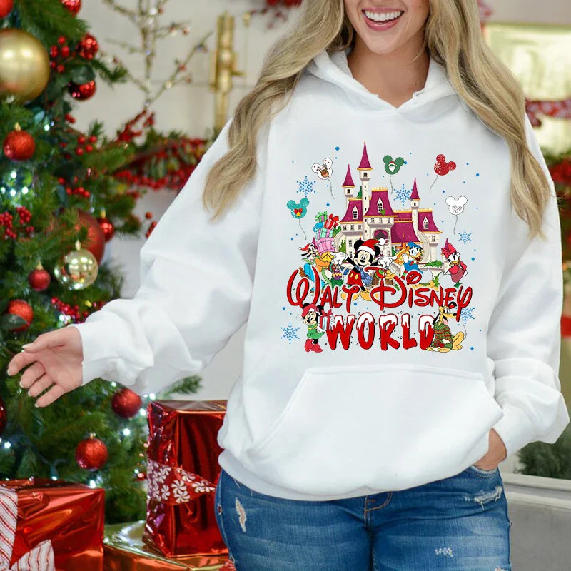 Mickey Mouse Velvet Sports Christmas Hoodie