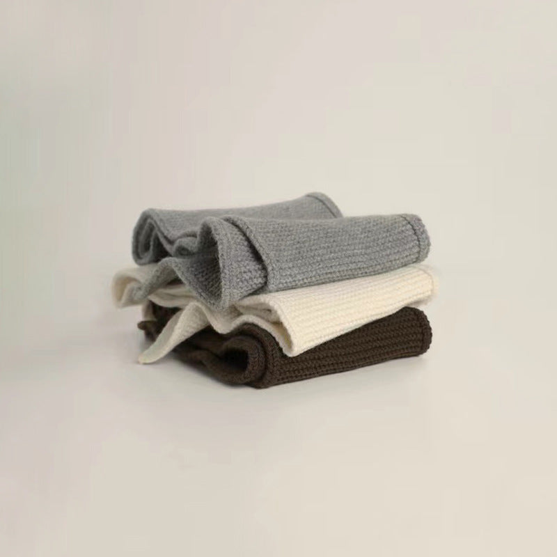 Simple Warm Stylish Soft Knitted Wool Cashmere Scarf