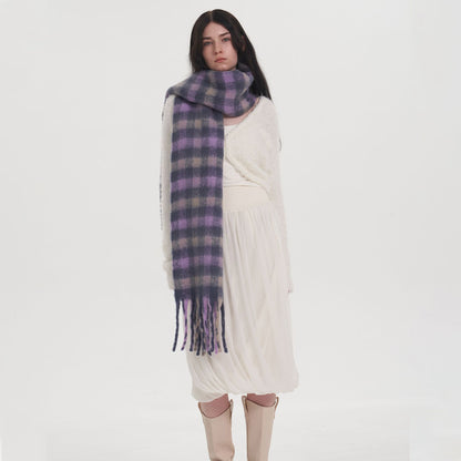 Simple Warm Stylish Soft Knitted Wool Cashmere Scarf