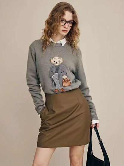 Stylish Casual Loose Comfortable Cozy Warm Long Sleeve Pullover Knitted Sweater