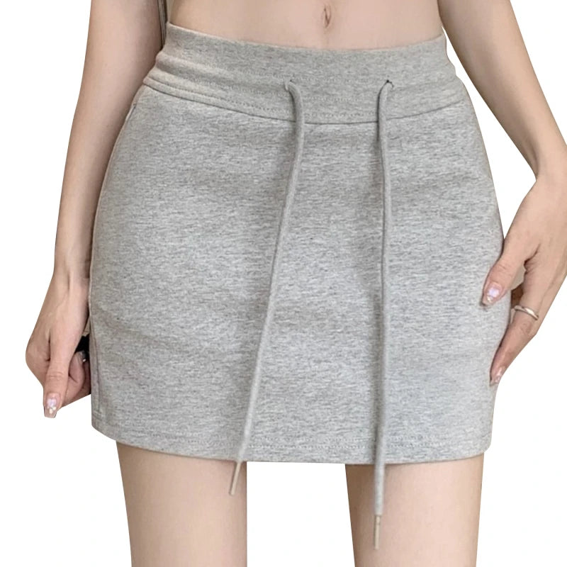 Summer Casual Slim Elastic Waist Breathable Mini Skirt