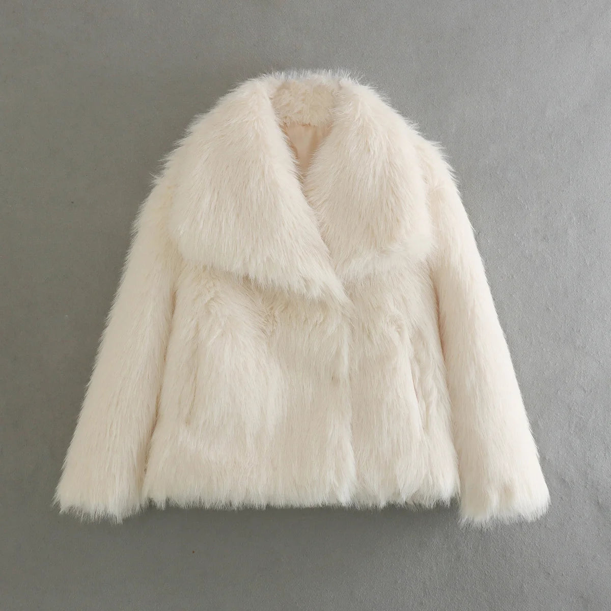 Faux Fur Oversized Fashion Thick Warm Casual Elegant Coats