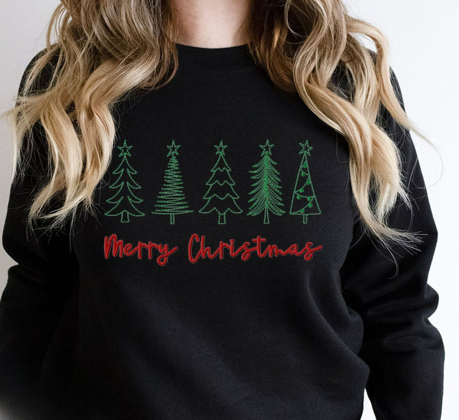 Literary Pencil Drawing Christmas Girl Hoodie