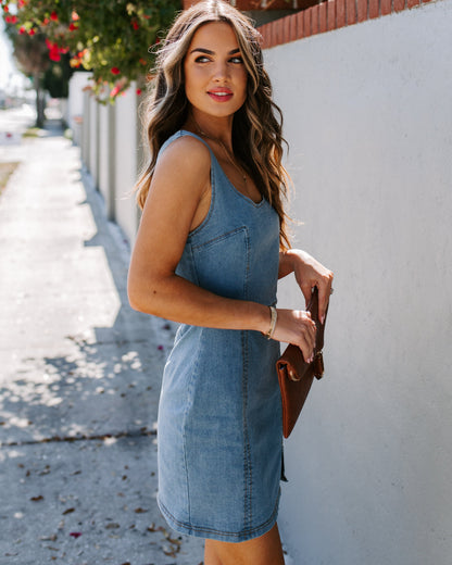 Shout Out To You Denim Bodycon Dress