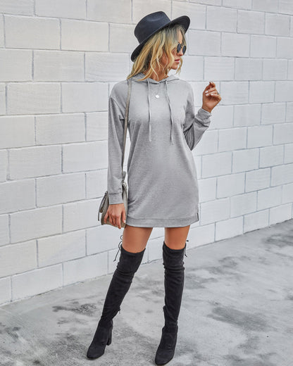 Gilly Pocketed Long Sleeve Knit Dress