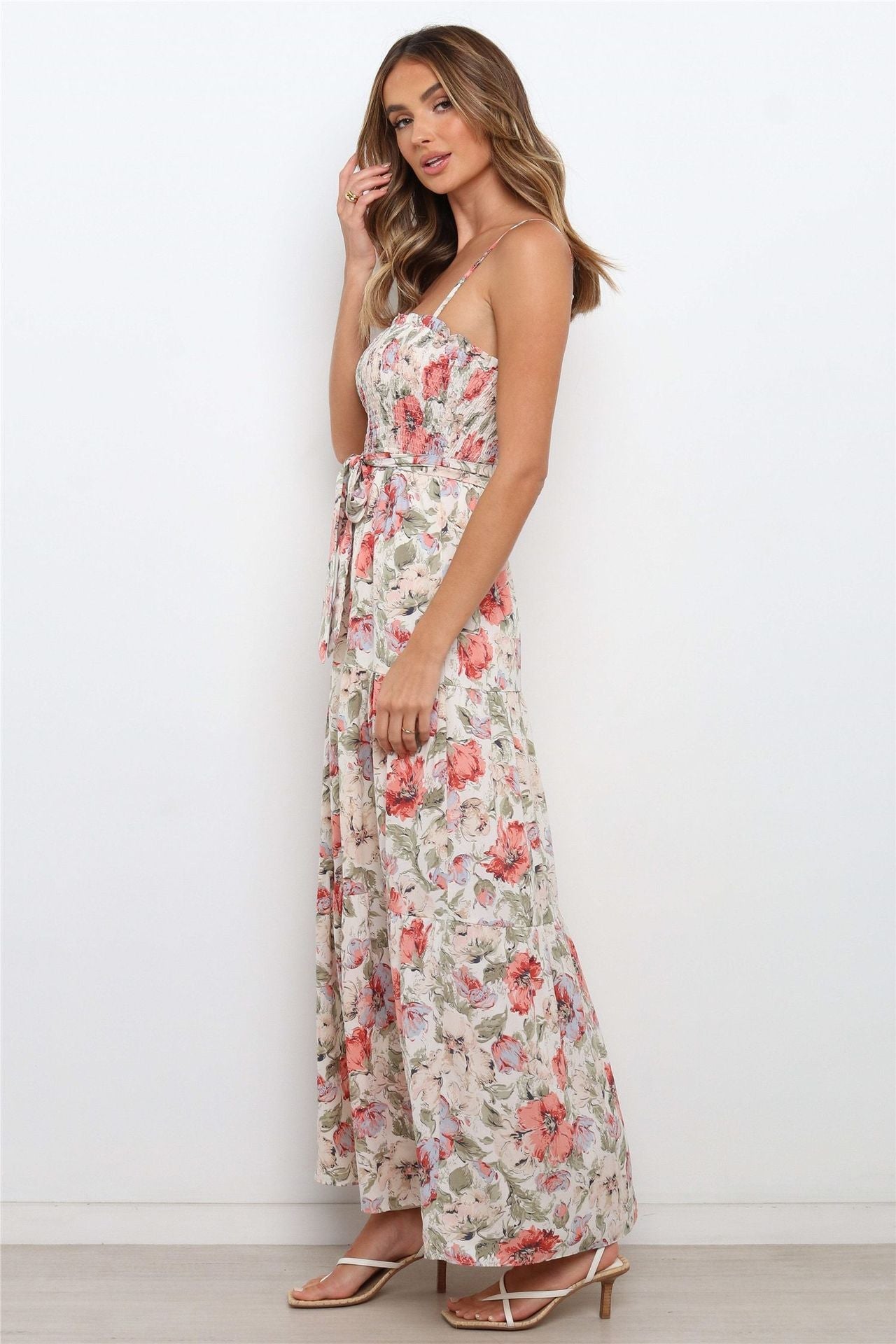 Love In The Air Tiered Floral Maxi Dress