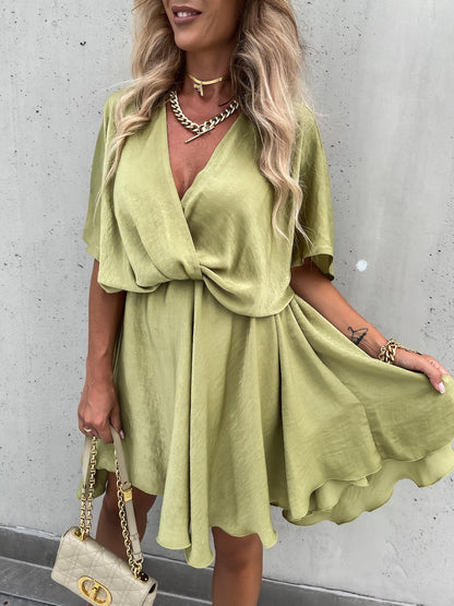 Only The Lucky Plunge Cape Dress