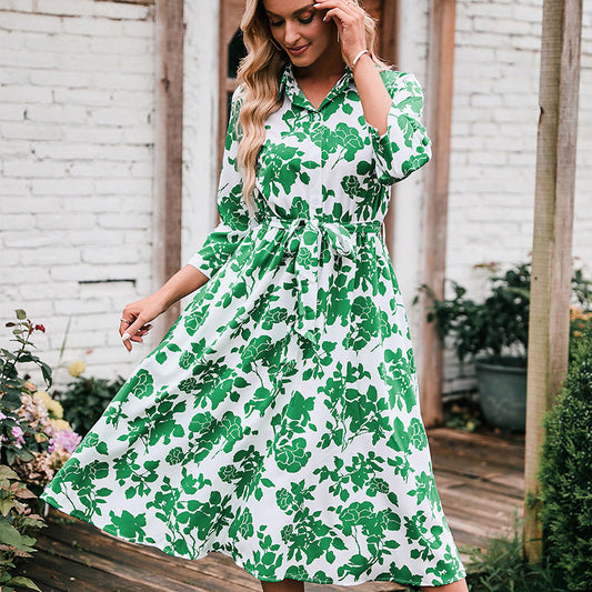 Sedra Paisley Boho Maxi Dress - Green