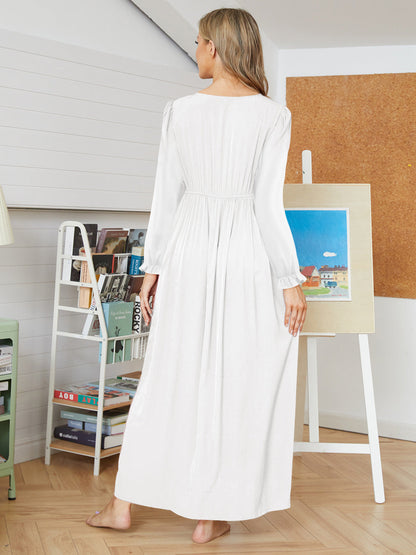 First Bloom Cotton Ruffle Maxi Dress - Ivory