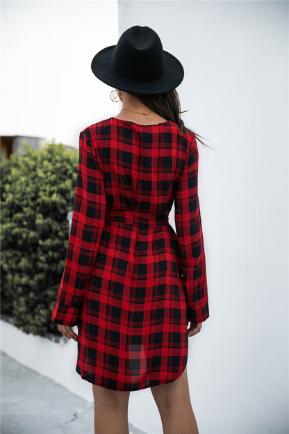 Rochester Gingham Sweater Dress