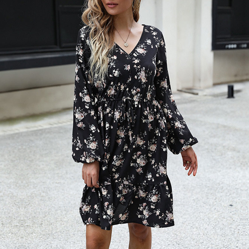 Yolo Floral Drawstring Dress