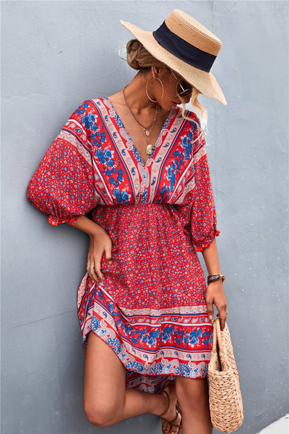 Maximus Printed Button Down Dress