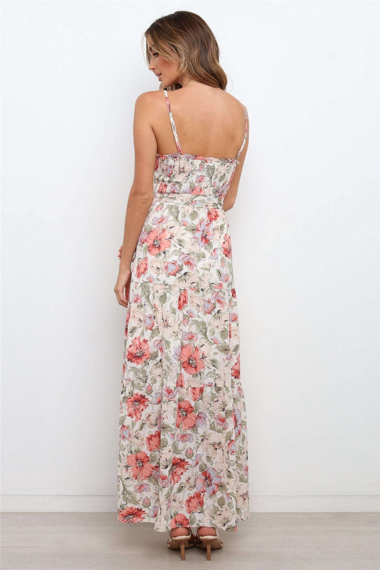 Love In The Air Tiered Floral Maxi Dress