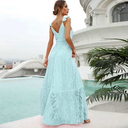 It Was All A Dream Lace Maxi Dress - Jade