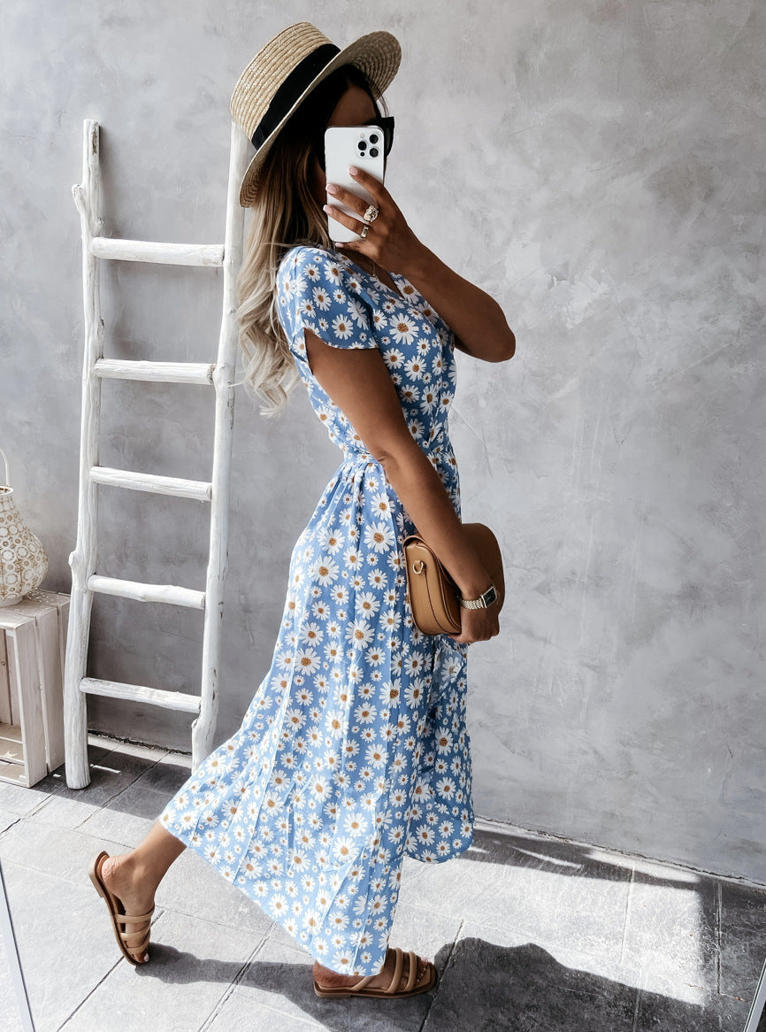 Dancing In The Moonlight Floral Wrap Dress