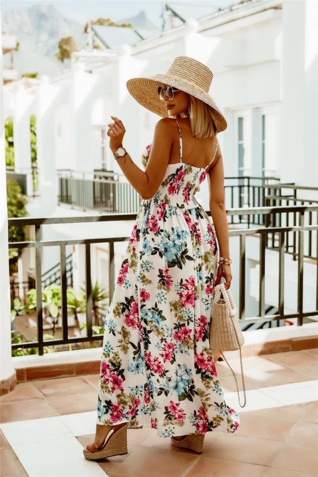 Russell Floral Ruffle Tiered Maxi Dress