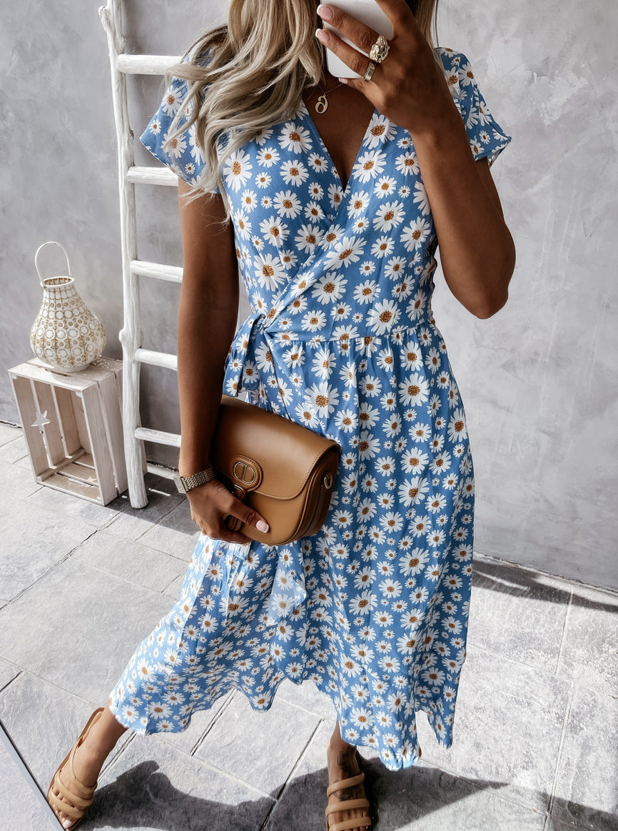 Dancing In The Moonlight Floral Wrap Dress