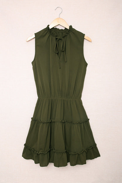 Wild At Heart Babydoll Dress - Olive