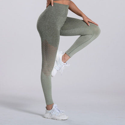 KittenAlarm - Mojoyce Gradient Yoga Pants Women Fitness Gym Leggings Sports High Waist Push Up Tights Workout Running Legging Hollow Pants